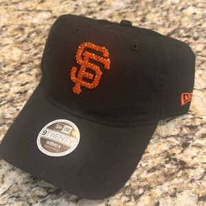 San Francisco Giants WOMENS Swarovski Bling New Era Adjustable Cap Hat NEW